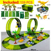 Magic Climbing Dinosaur Car Track Set - Flexible, Flashing, High-Quality Toy for Kids